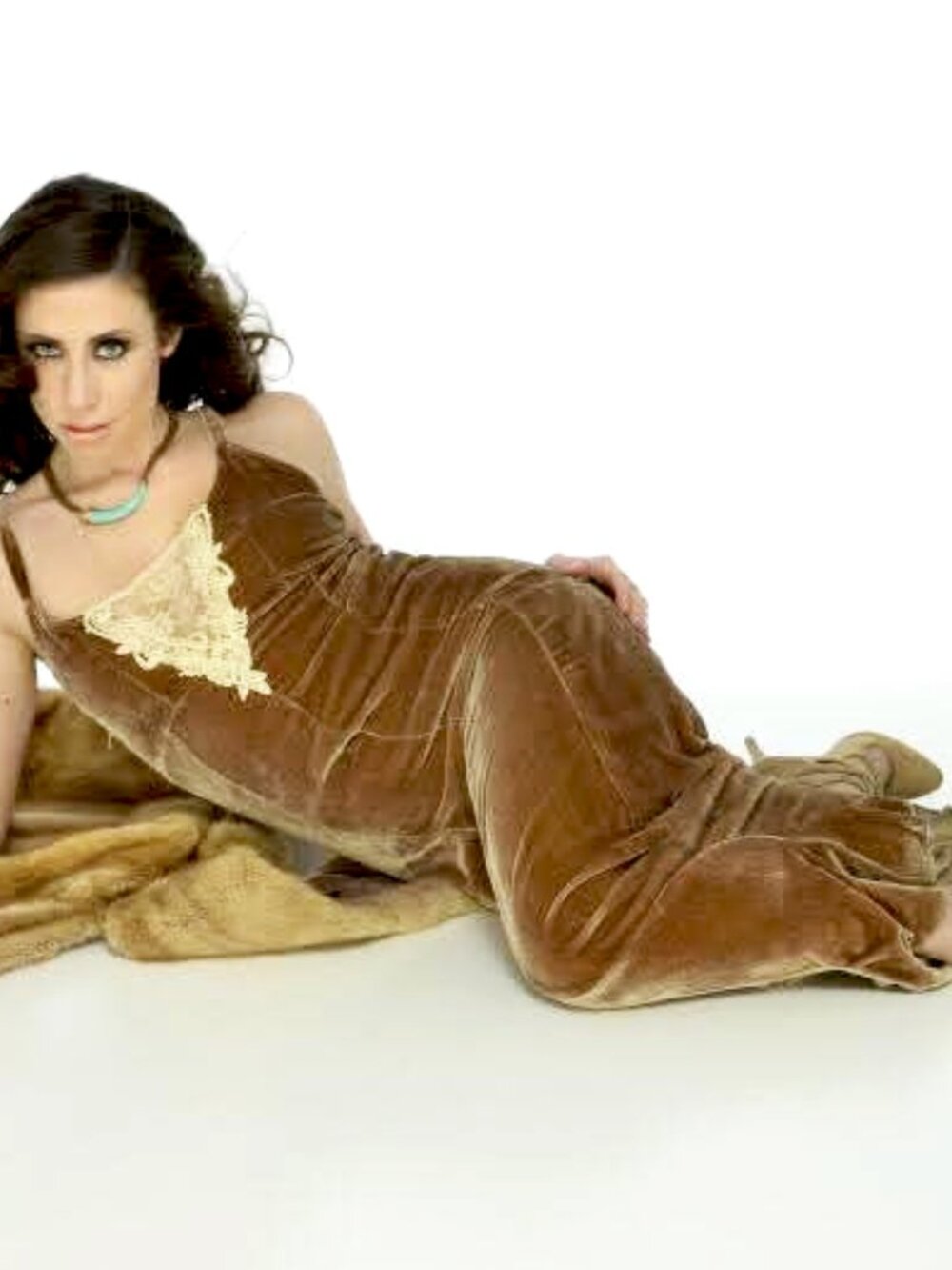 1920s Vintage Brown (Burnout) Velvet Dress - Women's Small - Excellent Condition - Picture 3 of 3